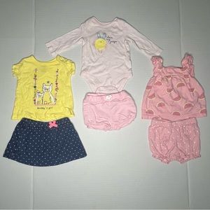 Carter’s Baby Girls Bundle Of 3-Set outfits,Size 3M